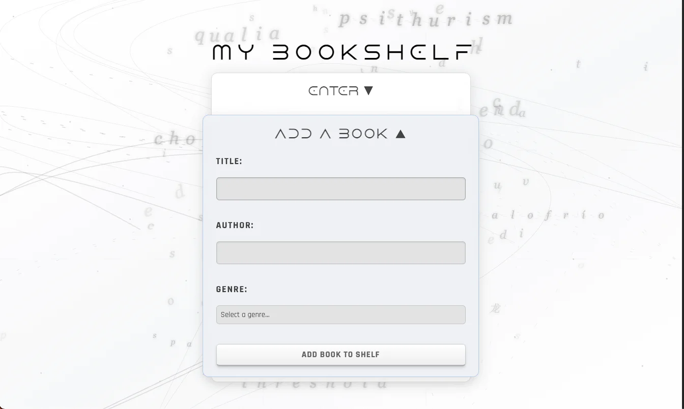 Quantum Literary Bookshelf