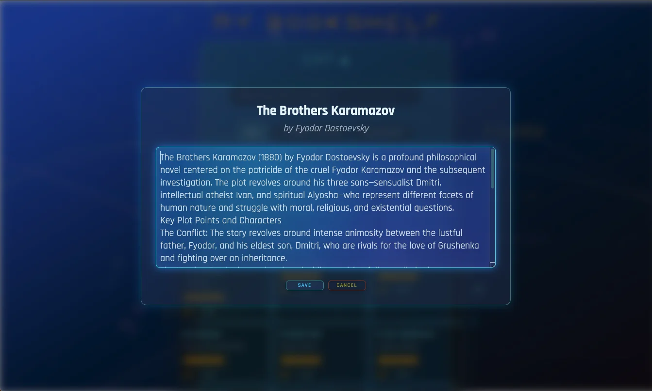 Bookshelf View - Color Theme