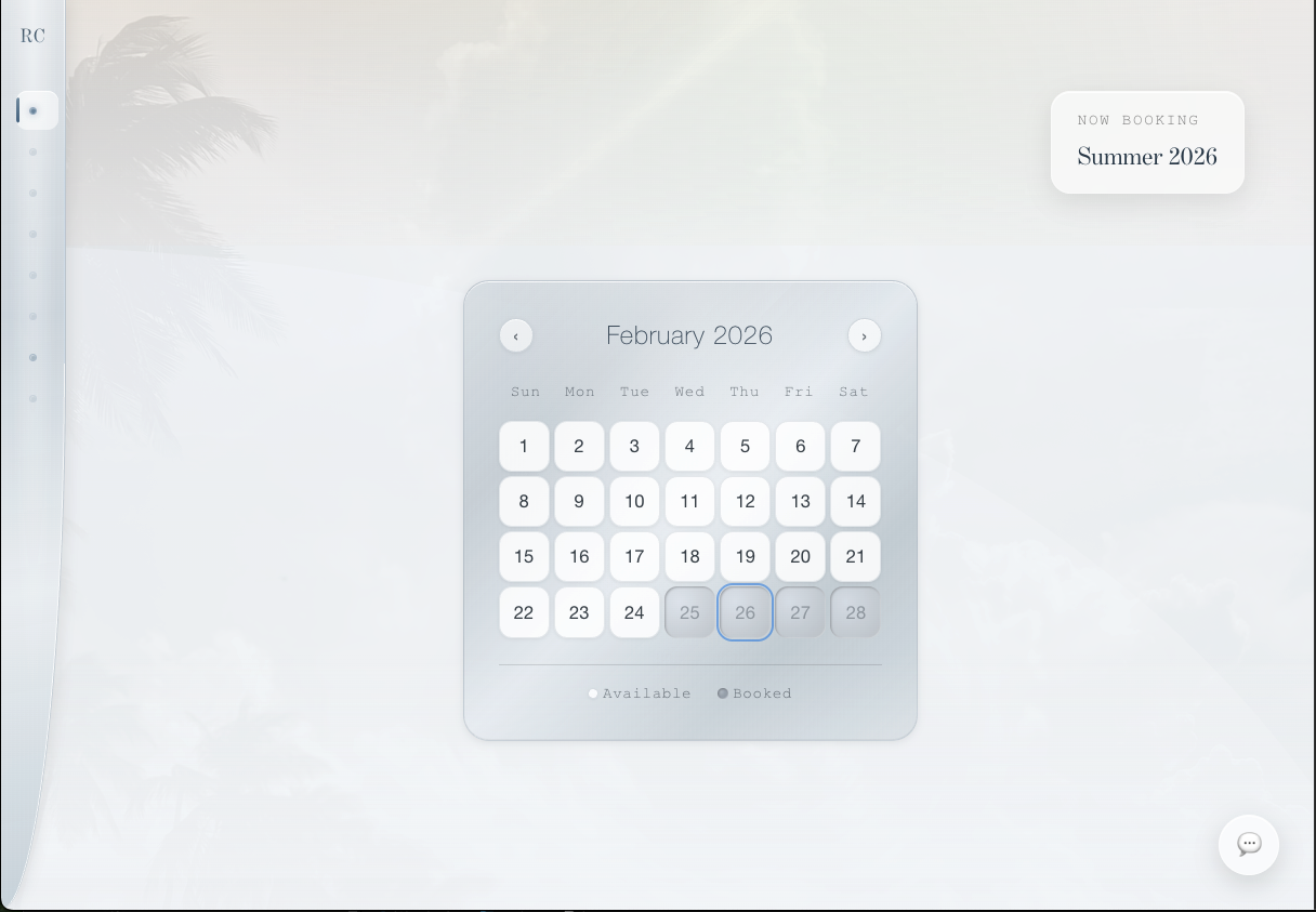 Availability calendar